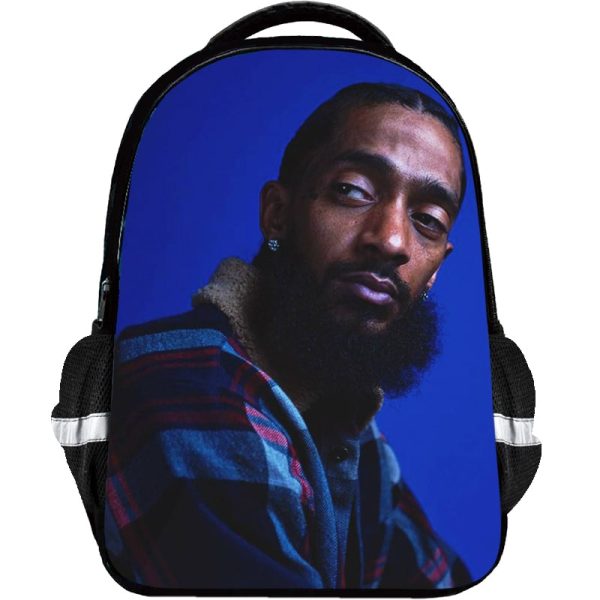 Nipsey Hussle Backpack Kids Youth Student High Capacity Waterproof School Bag Birthday Gifts - Image 9