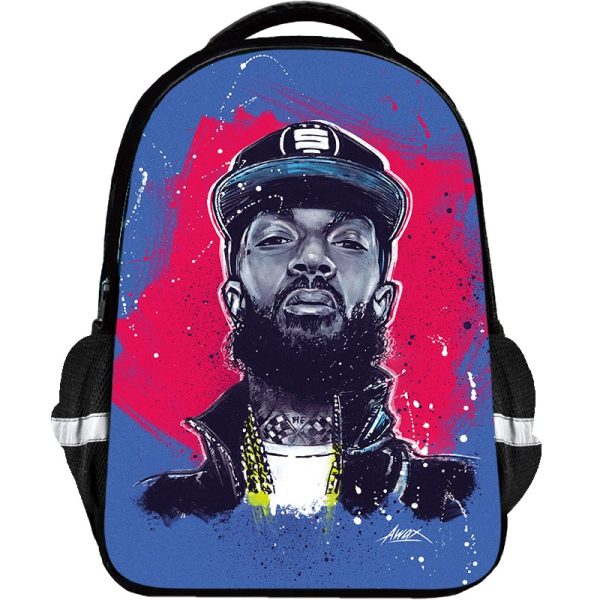 Nipsey Hussle Backpack Kids Youth Student High Capacity Waterproof School Bag Birthday Gifts - Image 21