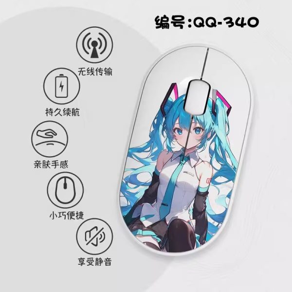 Hatsune Miku Slim Wireless Mouse with Nano Receiver - Image 11