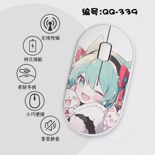 Hatsune Miku Slim Wireless Mouse with Nano Receiver - Image 12