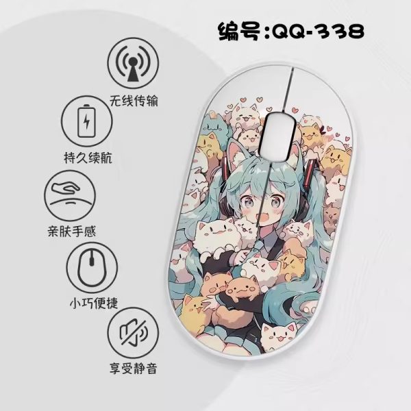 Hatsune Miku Slim Wireless Mouse with Nano Receiver - Image 13