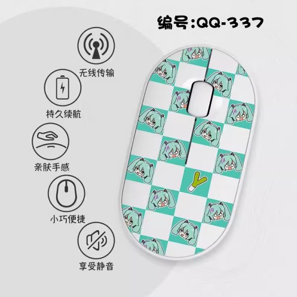 Hatsune Miku Slim Wireless Mouse with Nano Receiver - Image 14