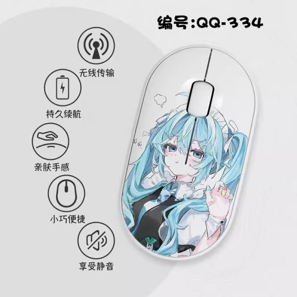 Hatsune Miku Slim Wireless Mouse with Nano Receiver - Image 17