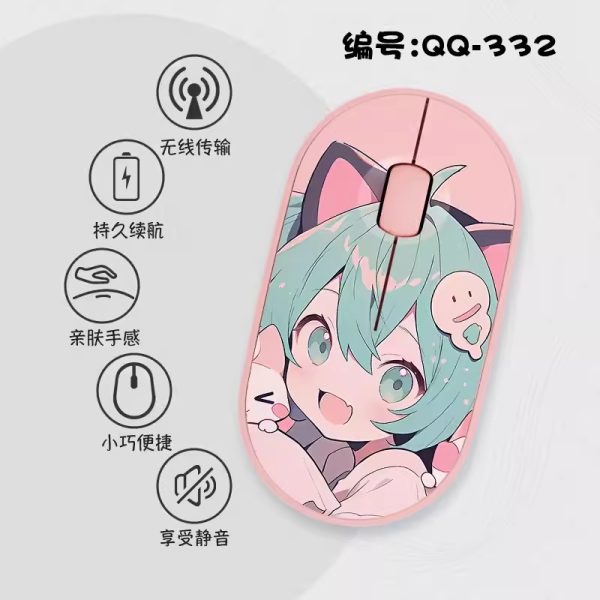 Hatsune Miku Slim Wireless Mouse with Nano Receiver - Image 19