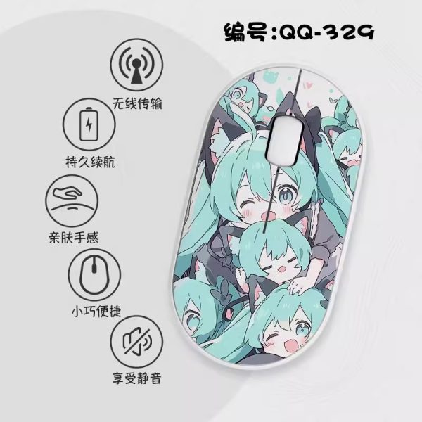 Hatsune Miku Slim Wireless Mouse with Nano Receiver - Image 22