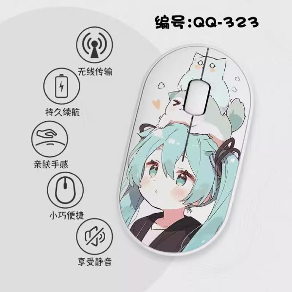 Hatsune Miku Slim Wireless Mouse with Nano Receiver - Image 5