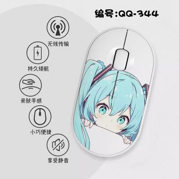 Hatsune Miku Slim Wireless Mouse with Nano Receiver - Image 7