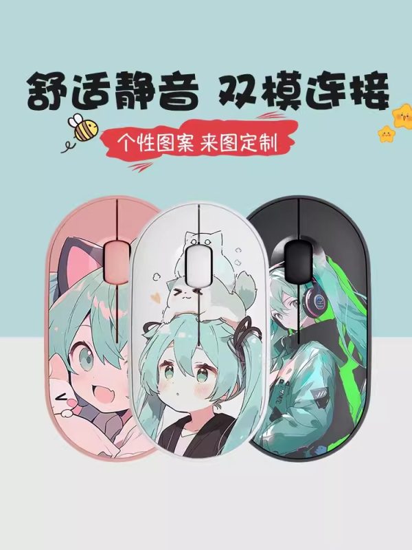 Hatsune Miku Slim Wireless Mouse with Nano Receiver