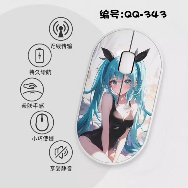 Hatsune Miku Slim Wireless Mouse with Nano Receiver - Image 8