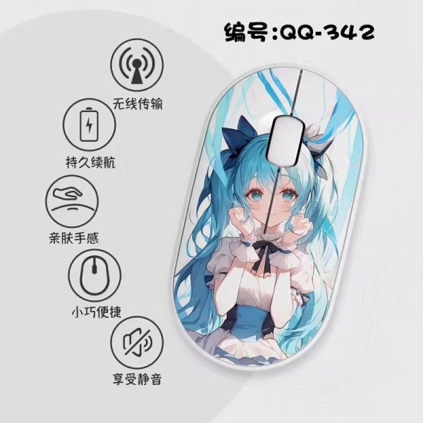 Hatsune Miku Slim Wireless Mouse with Nano Receiver - Image 9