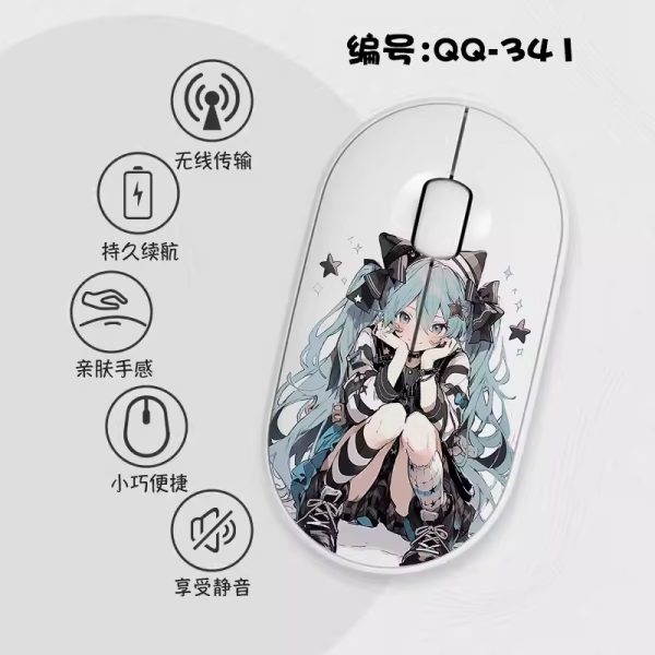 Hatsune Miku Slim Wireless Mouse with Nano Receiver - Image 10